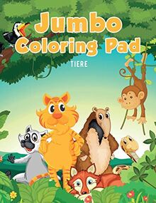 Jumbo Coloring Pad: Tiere