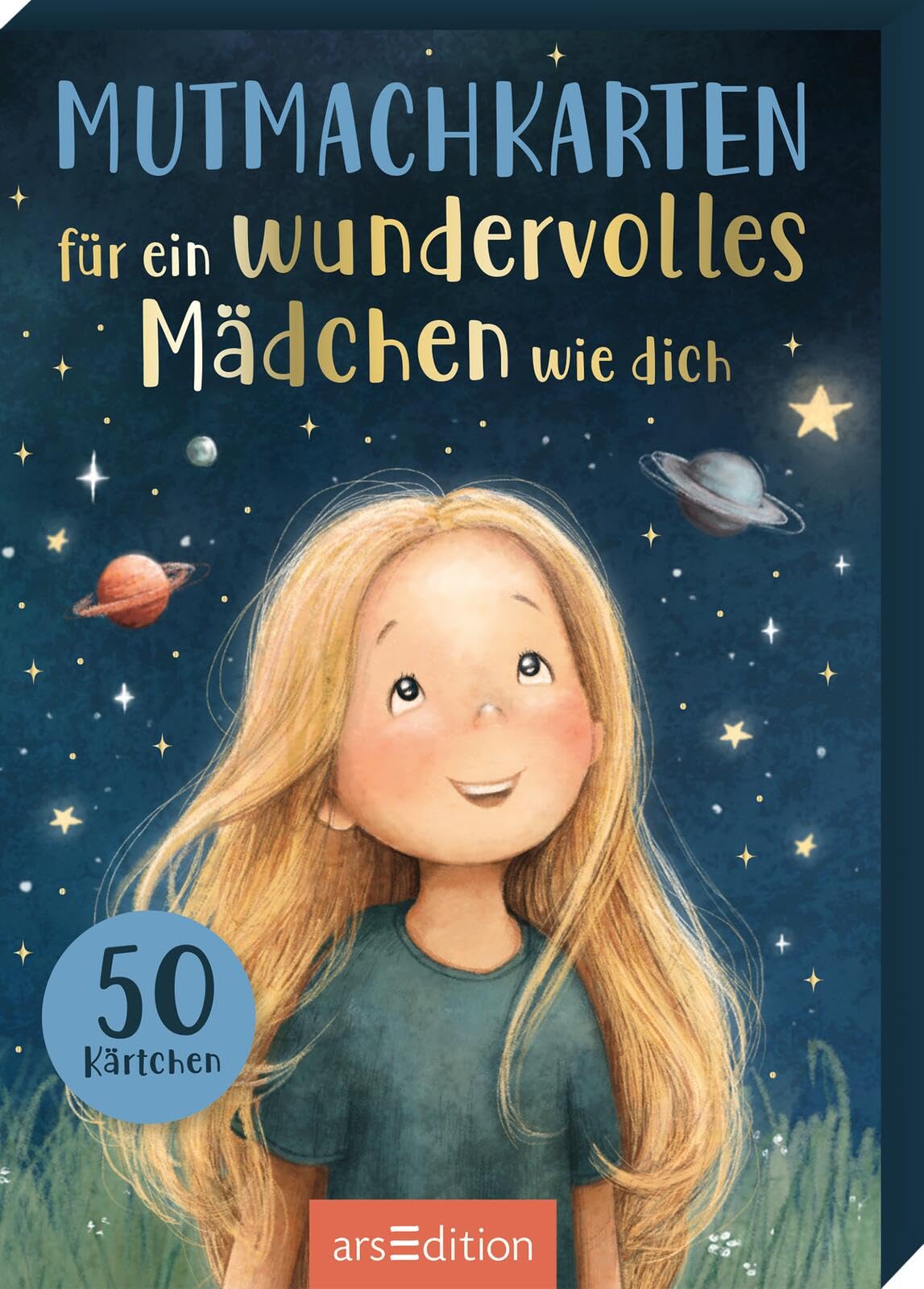 Mutmachkarten für ein wundervolles Mädchen wie dich: Kartenbox mit 50 Affirmationskarten | für Kinder ab 3 Jahren