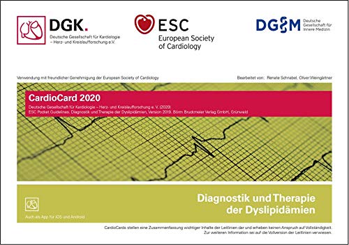 Diagnostik und Therapie der Dyslipidämien: CardioCard: CardioCard 2020 (Pocket-Leitlinien / Publikationen von Fachgesellschaften)