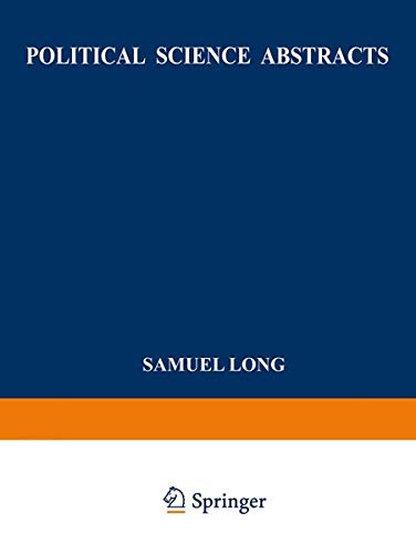 Political Science Abstracts: 1982 Annual Supplement