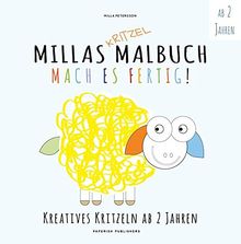 MILLAS KRITZEL MALBUCH - Mach es Fertig!: Kreatives kritzeln ab 2 Jahren (Malbuch Kinder)