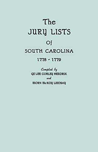 The Jury Lists of South Carolina, 1778-1779