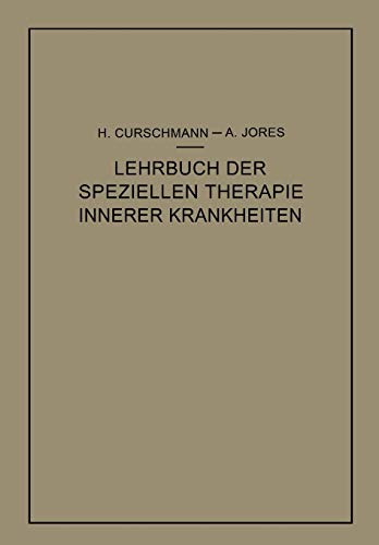Lehrbuch der speziellen Therapie innerer Krankheiten