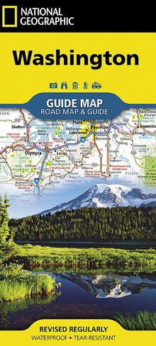 Washington: Touristische Karte Washington (National Geographic Guide Map)
