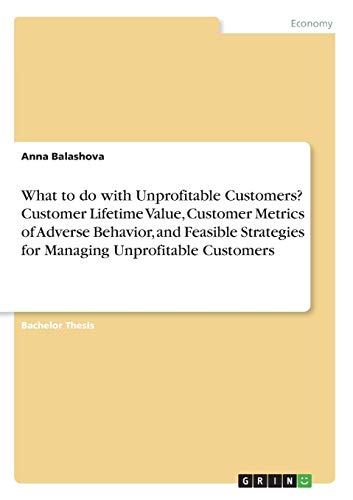 What to do with Unprofitable Customers? Customer Lifetime Value, Customer Metrics of Adverse Behavior, and Feasible Strategies for Managing Unprofitable Customers