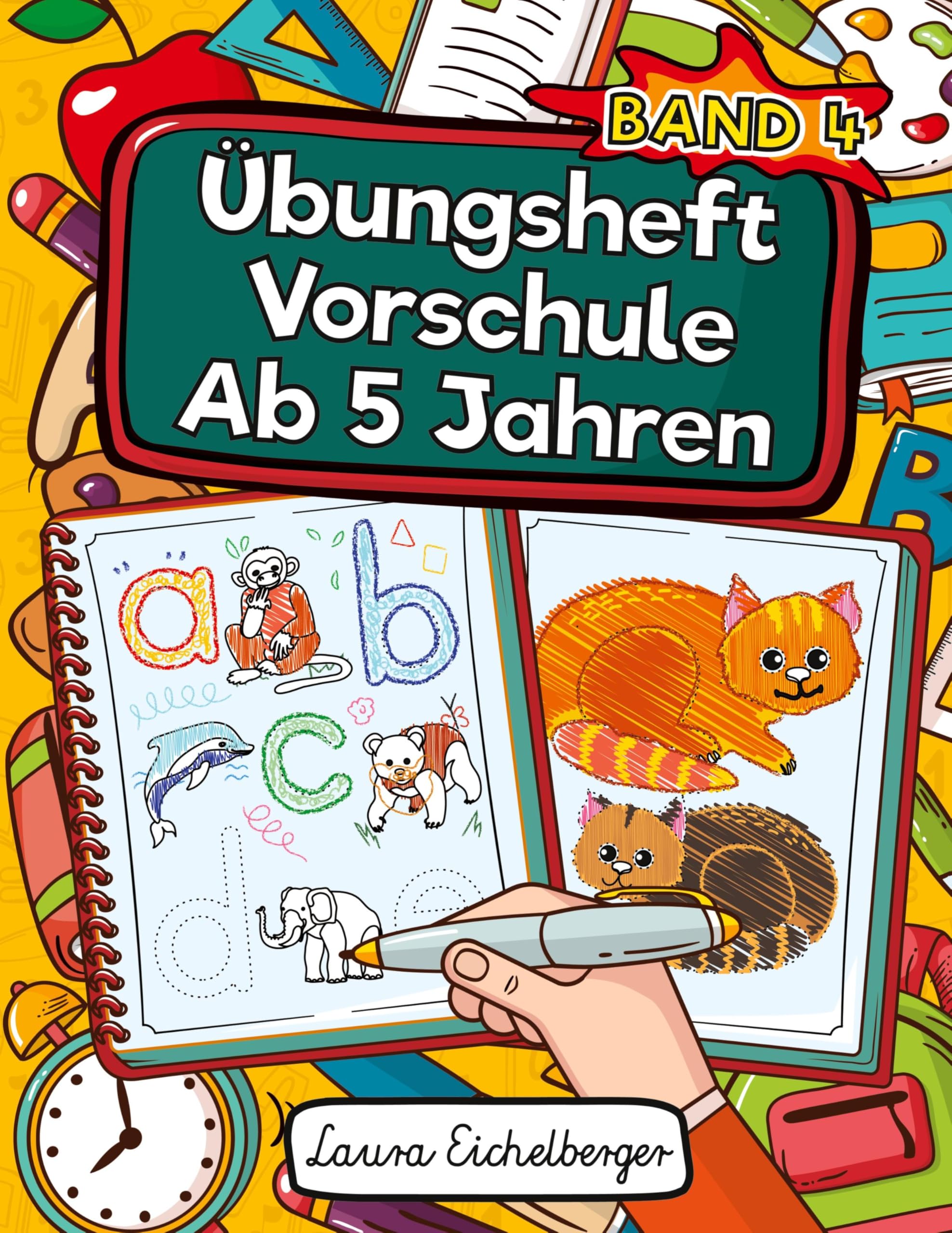 Übungsheft Vorschule Ab 5 Jahren: Vorschulblock Mit Schwungübungen