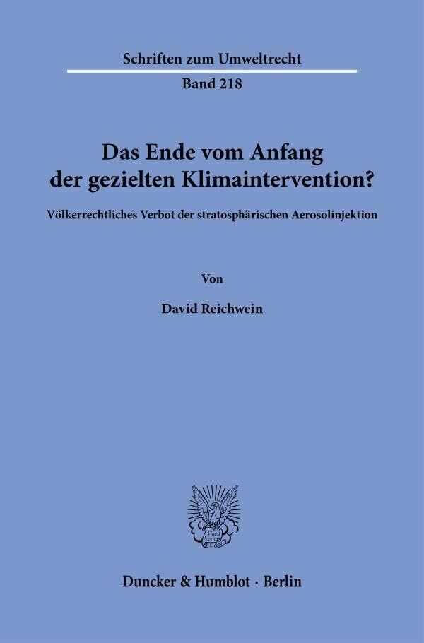 Das Ende vom Anfang der gezielten Klimaintervention?