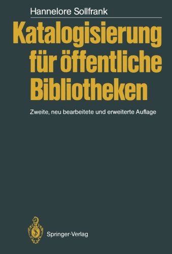 Katalogisierung für öffentliche Bibliotheken (German Edition)