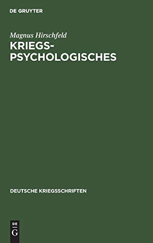 Kriegspsychologisches (Deutsche Kriegsschriften, 20, Band 20)