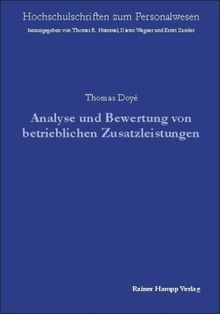 Analyse und Bewertung von betrieblichen Zusatzleistungen