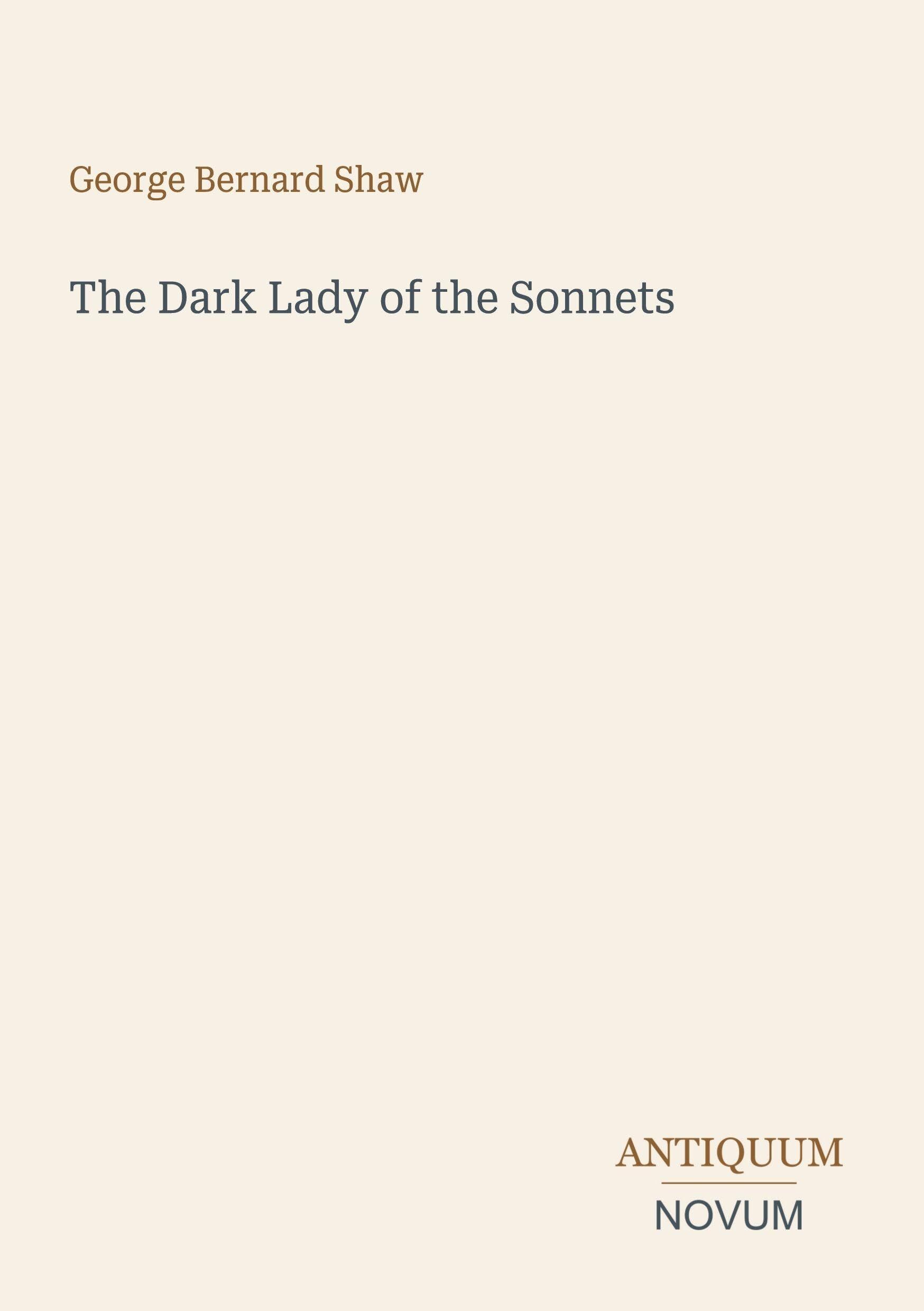 The Dark Lady of the Sonnets