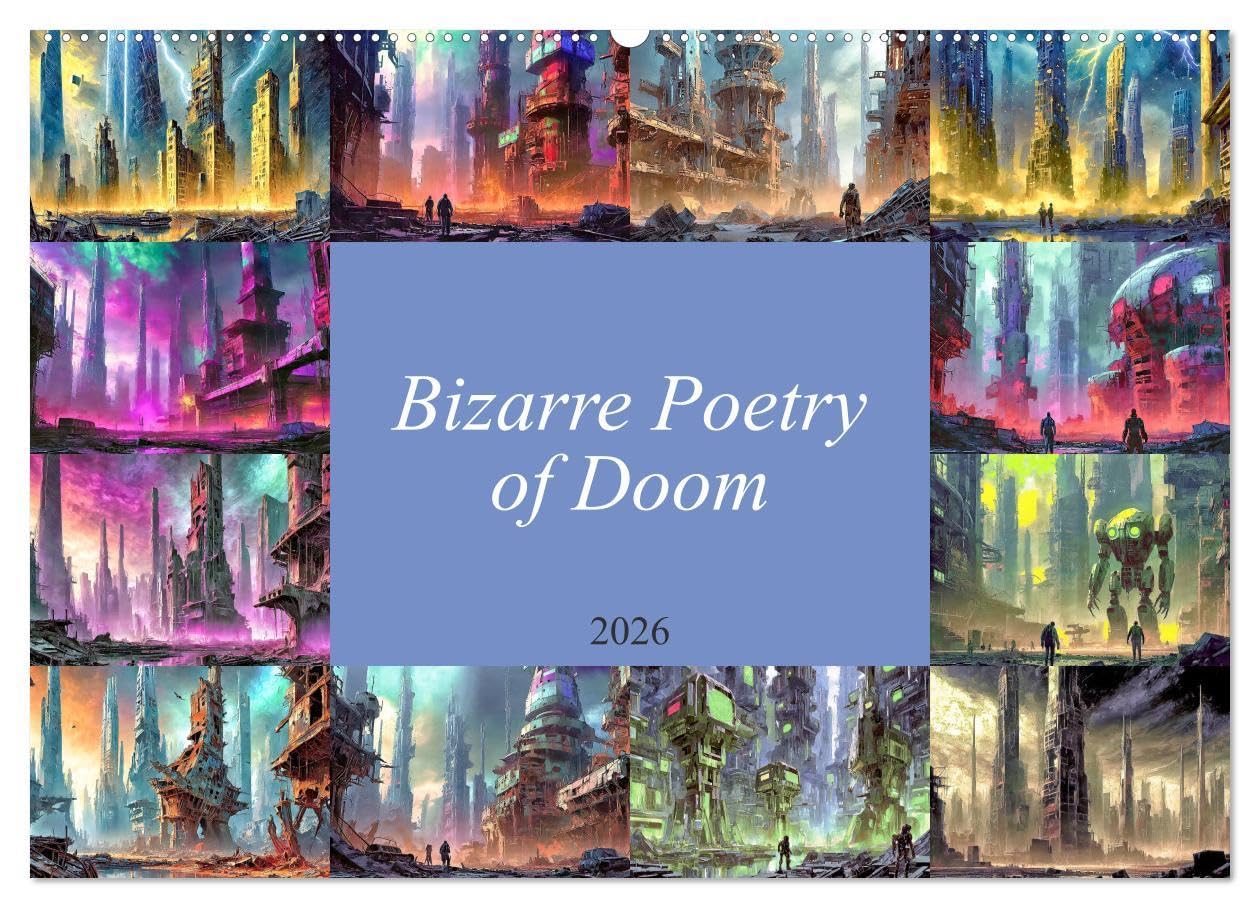 Bizarre Poetry of Doom (Wall Calendar 2026 DIN A2 landscape), CALVENDO 12 Month Wall Calendar: A dystopian vision