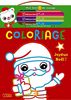 Mon bloc de voyage- Coloriage Joyeux Noël- Dès 3 ans: Avec 8 couleurs de feutres