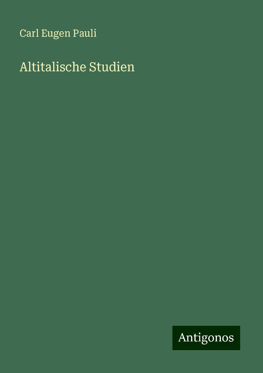 Altitalische Studien