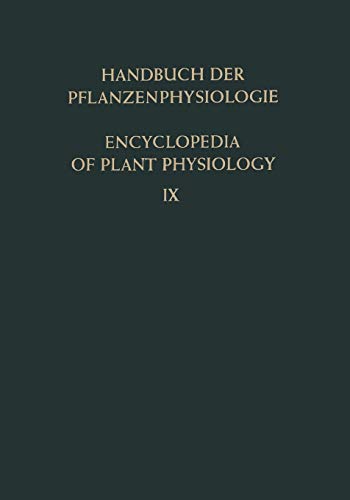 The Metabolism of Sulfur- and Phosphorus-Containing Compounds / Der Stoffwechsel der Schwefel- und Phosphorhaltigen Verbindungen (Handbuch der ... Encyclopedia of Plant Physiology, 9, Band 9)