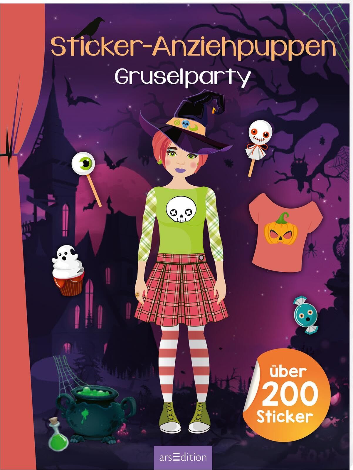 Sticker-Anziehpuppen - Gruselparty