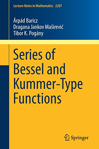 Series of Bessel and Kummer-Type Functions - Árpád Baricz Dragana Jankov Masirevic Tibor K Pogány Kartoniert (TB)