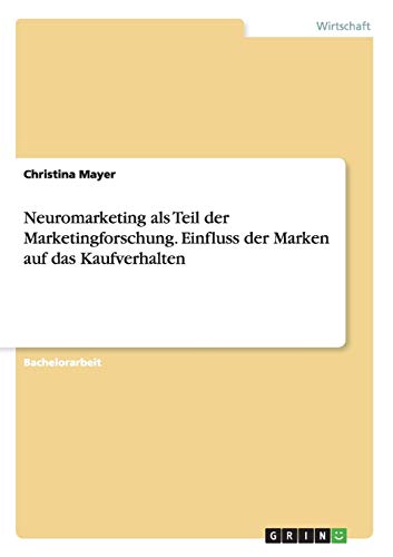 Neuromarketing als Teil der Marketingforschung. Einfluss der Marken auf das Kaufverhalten