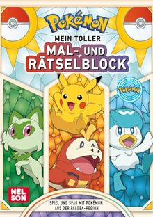 Pokémon Activity-Buch: Mein toller Mal- und Rätselblock: Spiel und Spaß mit Pokémon aus der Paldea-Region | Für Jungen und Mädchen ab 4 Jahren