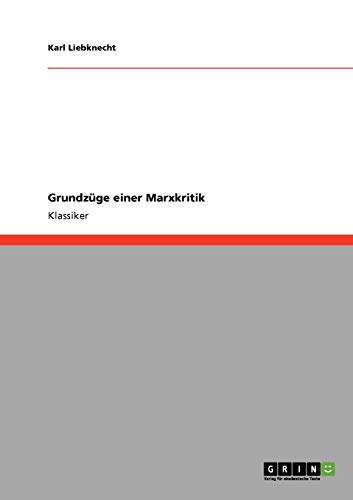 Grundzüge einer Marxkritik