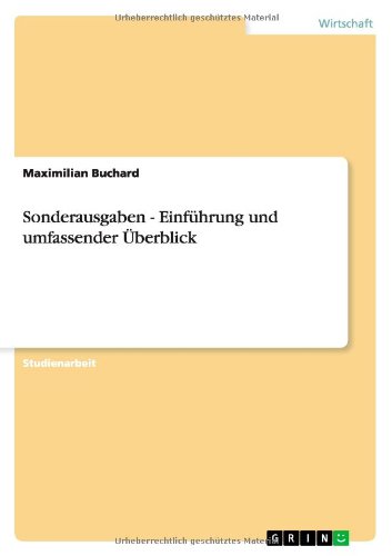 Sonderausgaben - Einführung und umfassender Überblick