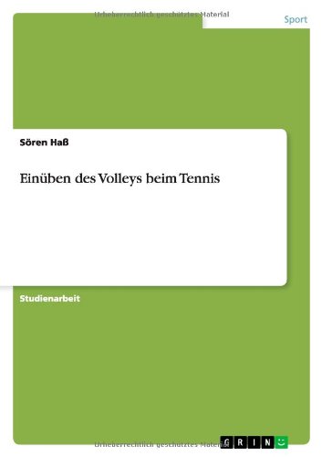 Einüben des Volleys beim Tennis