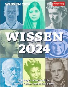 Wissen Tagesabreißkalender 2024: Jeden Tag eine Quizfrage aus Geschichte, Politik, Kultur, Technik und Sport