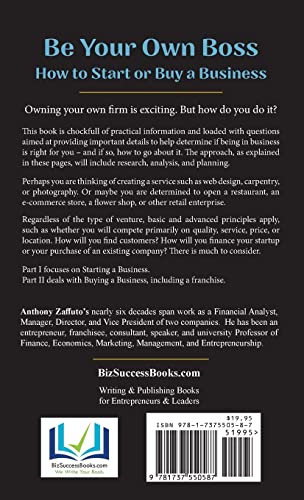 Be Your Own Boss: How to Start or Buy a Business