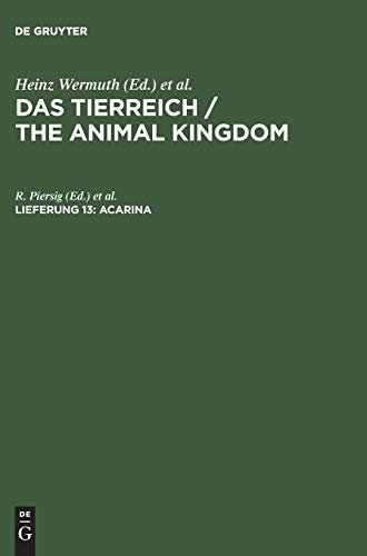 Acarina: Hydrachnidae und Halacaridae (Das Tierreich / The Animal Kingdom)