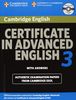 Cambridge Certificate in Advanced English 3 for Updated Exam Self-Study Pack (Student's Book with Answers and Audio CDs (2)): Examination Papers from: ... ESOL Examinations (Cae Practice Tests)