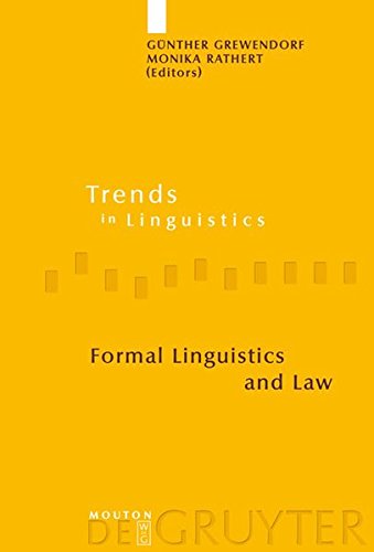 Formal Linguistics and Law (Trends in Linguistics. Studies and Monographs [TiLSM], Band 212)
