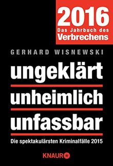 ungeklärt unheimlich unfassbar: Die spektakulärsten Kriminalfälle 2015