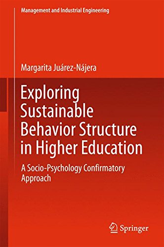 Exploring Sustainable Behavior Structure in Higher Education: A Socio-Psychology Confirmatory Approach (Management and Industrial Engineering)