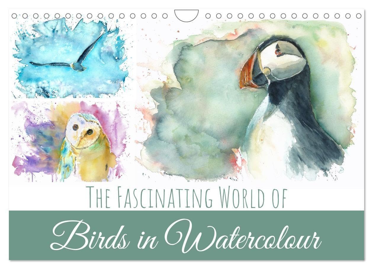 The Fascinating World of Birds in Watercolour (Wall Calendar 2026 DIN A4 landscape), CALVENDO 12 Month Wall Calendar: Vibrant watercolour bird art (CALVENDO Art)