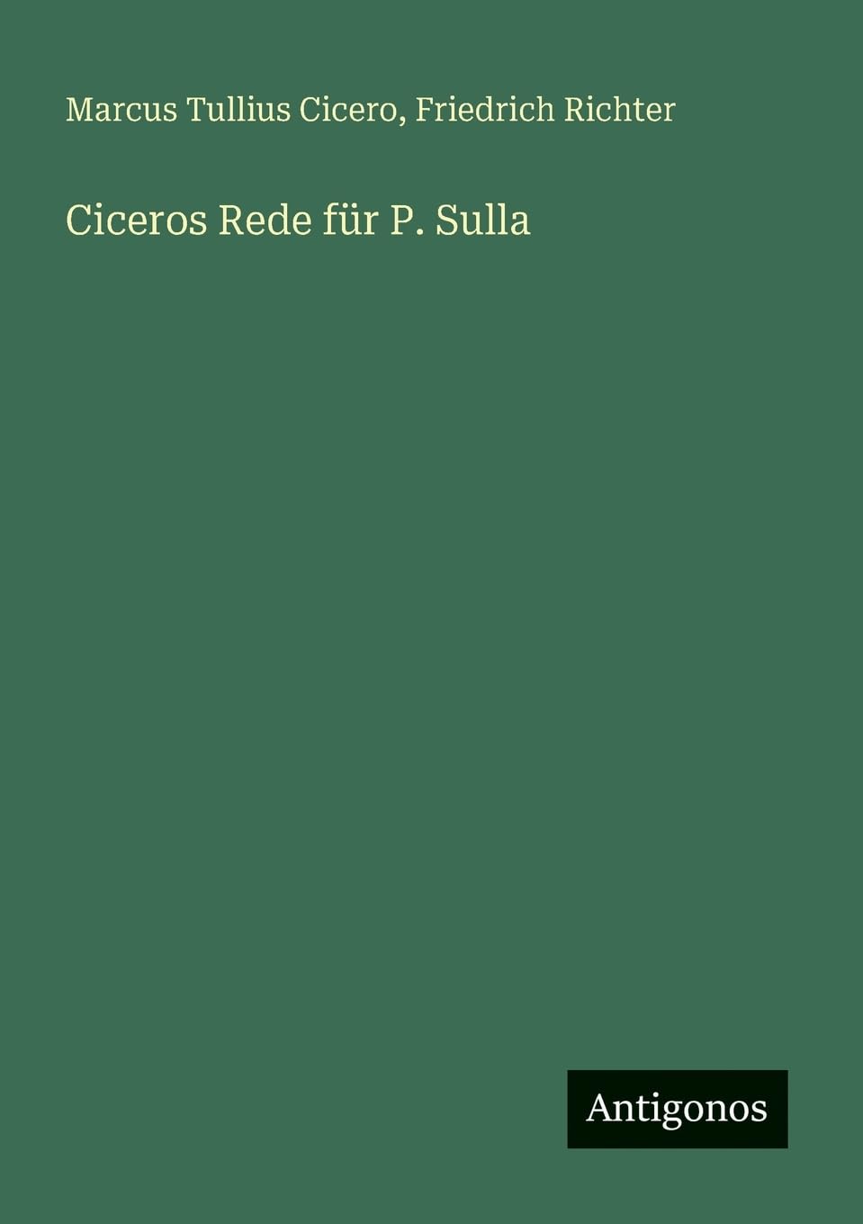 Ciceros Rede für P. Sulla