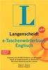 e-Taschenwörterbuch Englisch. Version 4.0. Langenscheidt. CD-ROM für Windows 95/98/NT4.0/2000/XP