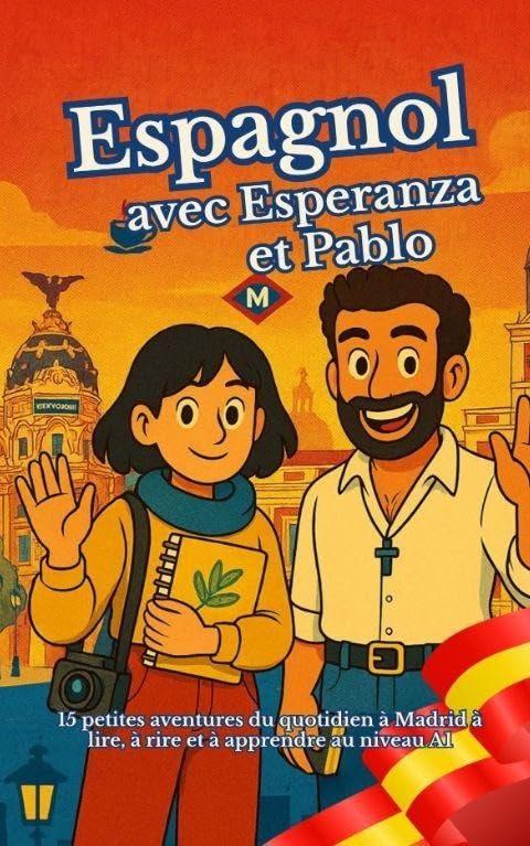 Espagnol avec Esperanza et Pablo: 15 petites aventures du quotidien à Madrid à lire, à rire et à apprendre au niveau A1