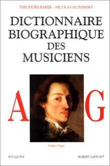 Dictionnaire biographique des musiciens : A-G