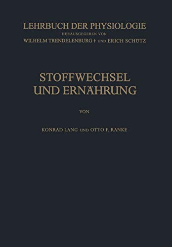 Stoffwechsel und Ernährung (Lehrbuch der Physiologie) (German Edition)