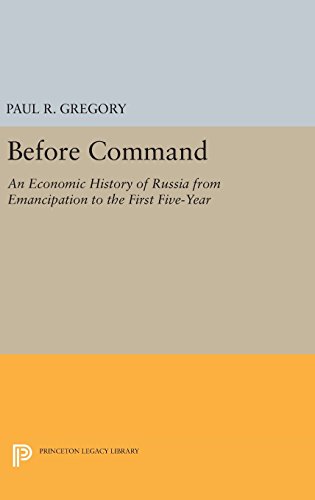 Before Command: An Economic History of Russia from Emancipation to the First Five-Year (Princeton Legacy Library)