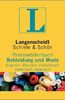 Langenscheidt Praxiswörterbuch Bekleidung und Mode, Englisch-Deutsch-Französisch-Italienisch-Spanisch