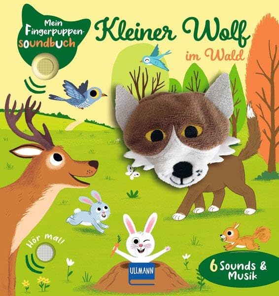 Mein Fingerpuppen-Soundbuch - Kleiner Wolf im Wald: 6 Sounds mit Geräuschen und Musik, ab 1 Jahr