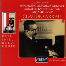 Klaviersonate KV 332 / 457 / 576 u.a. von Arrau,Claudio | CD | Zustand sehr gut