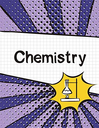 Blank Classic Chemistry Graph Paper Notebook, (Large, 8.5x11) 100 Pages, 4 Squares Per Inch, Science Graph Paper Composition Notebook For Students