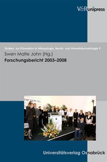 Forschungsbericht 2003008 (Studien Zur Pravention In Allergologie, Berufs- Und Umweltde)