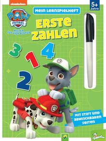 Mein Lernspielheft PAW Patrol Erste Zahlen: Ab 5 Jahren. Mit Stift und abwischbaren Seiten