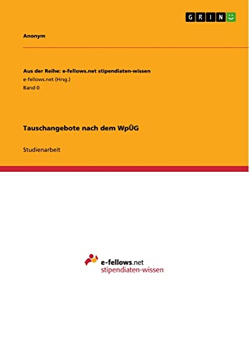 Tauschangebote nach dem WpÜG