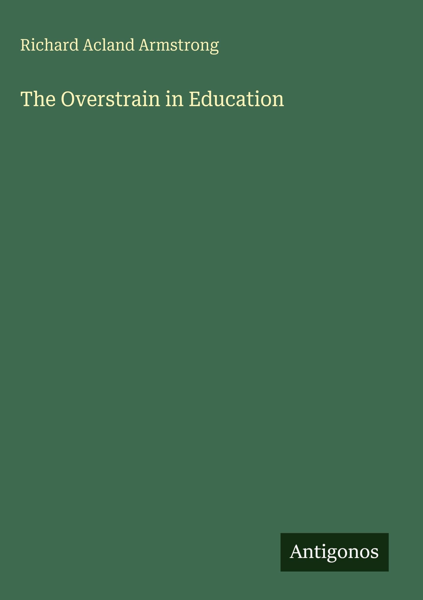 The Overstrain in Education