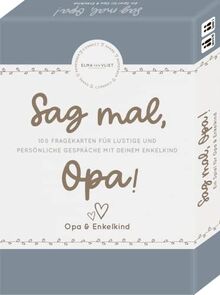 Elma van Vliet Sag mal, Opa!: Ein Spiel für Opa & Enkelkind - Das Fragespiel für tolle & besondere Momente mit deinem Enkelkind