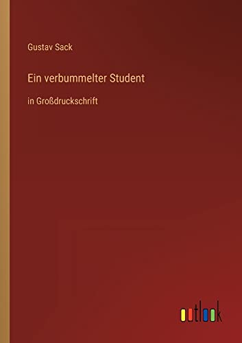 Ein verbummelter Student: in Großdruckschrift